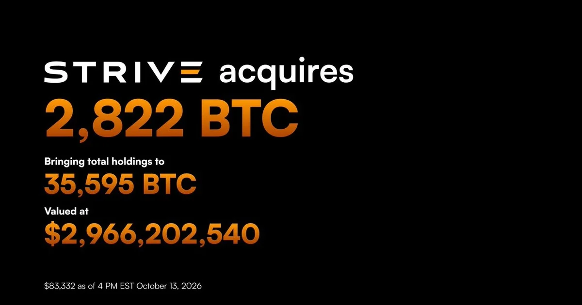 米ストライブ、2日連続でビットコイン追加購入を発表 上場企業保有量で世界4位に